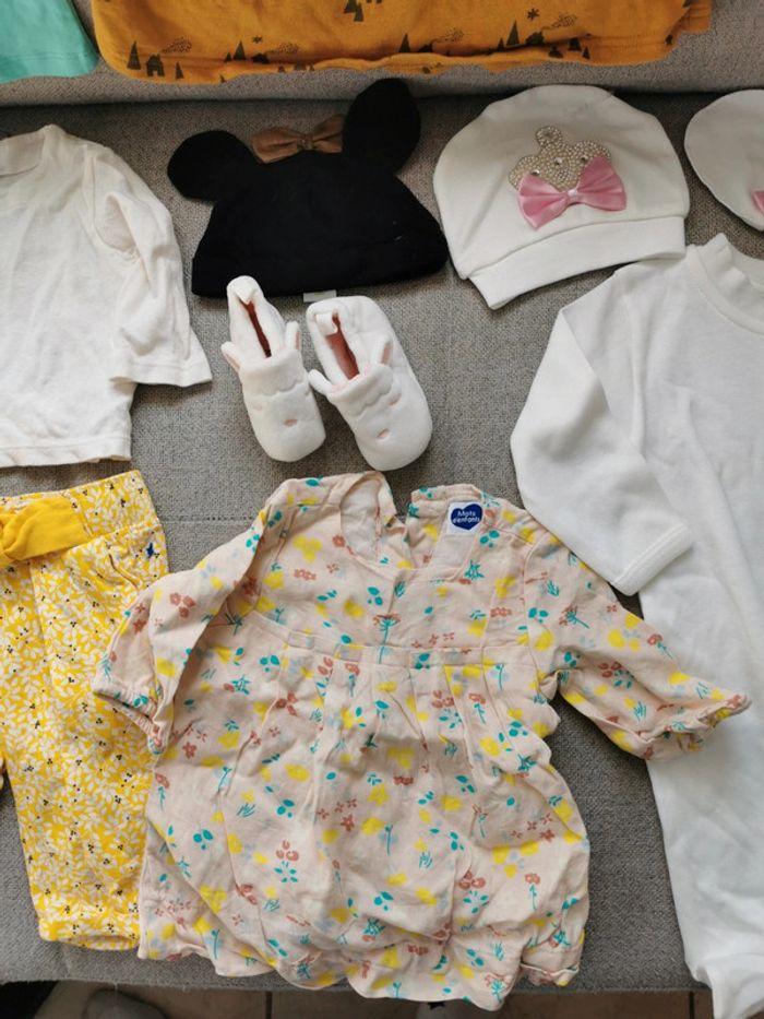 Lot de 14 pièces vêtements enfant fille taille 3 mois - photo numéro 3