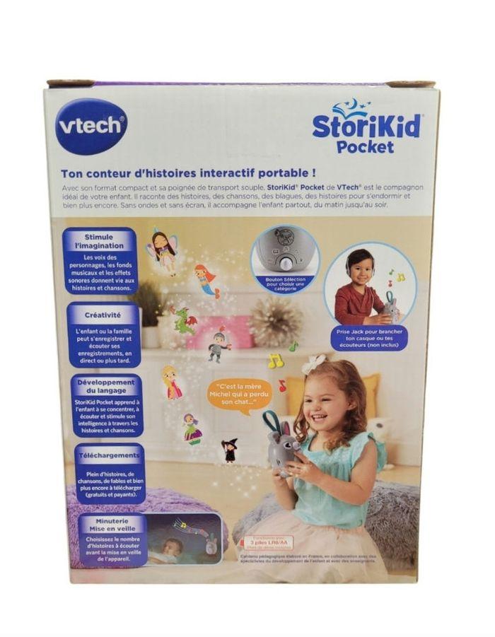 Conteur d'histoires VTECH Storikid Pocket gris 3/8 ans - photo numéro 2