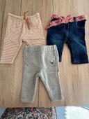 Lot de pantalons bébé fille 3 mois