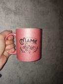 Tasse paillette mamie chérie