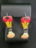 Boucles d'oreilles pendantes pommes- Taratata