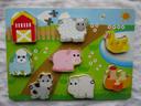 Puzzle en bois animaux