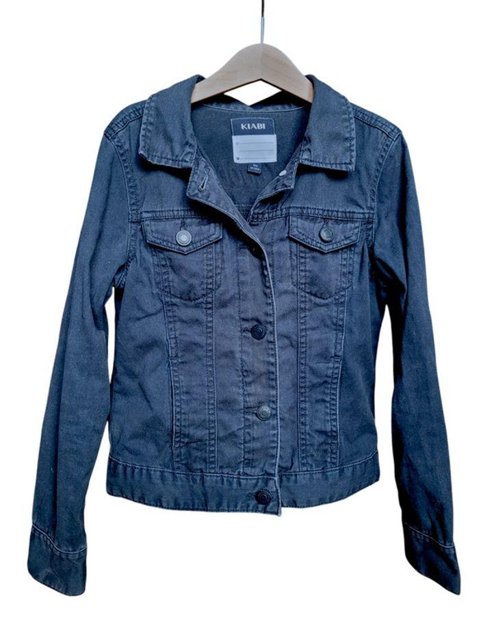 Blouson en jean bleu marine Kiabi 10 ans - photo numéro 1