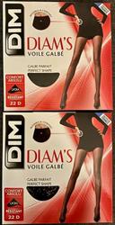 Lot de 2 collants DIM Diam’s Voile Galbé taille 2 Noir