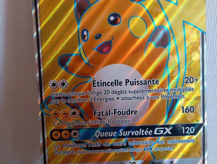 Carte Raichu GX vintage - photo numéro 3