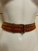 Ceinture vintage véritable cuir 120 cm