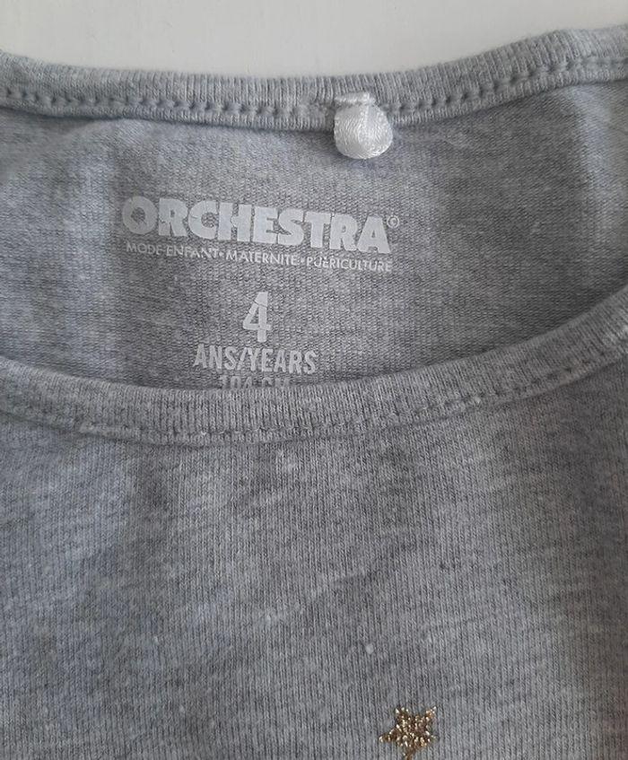 T-shirt Orchestra gris taille 4 ans / 104 cm - photo numéro 2