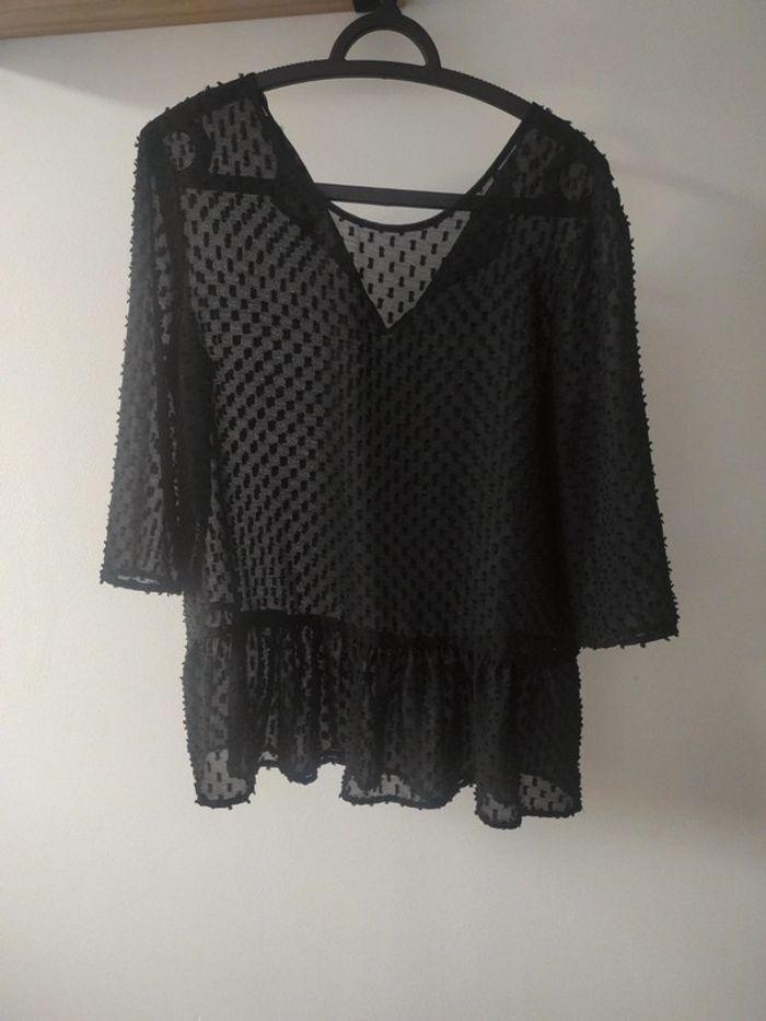 Blouse noir transparente - photo numéro 1