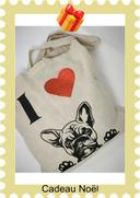 Tote bag I love bouledogue