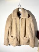 🧥 Veste en fourrure synthétique beige Etam, taille 38 (FR) 🧥