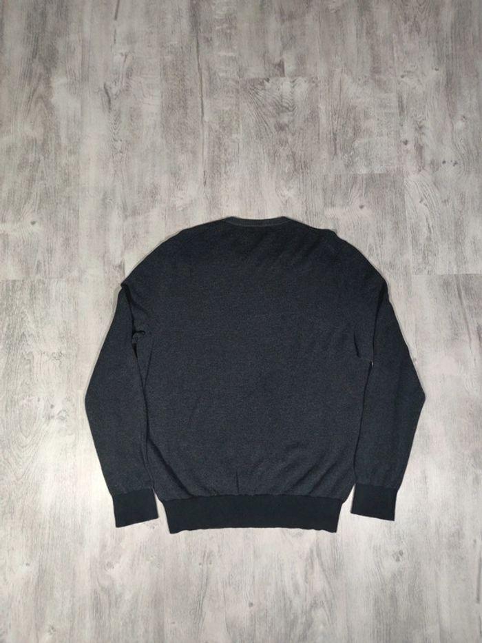 Pull Crewneck Ralph Lauren Nid D'abeilles Gris Foncé Logo Brodé Violet Taille M Homme - photo numéro 11