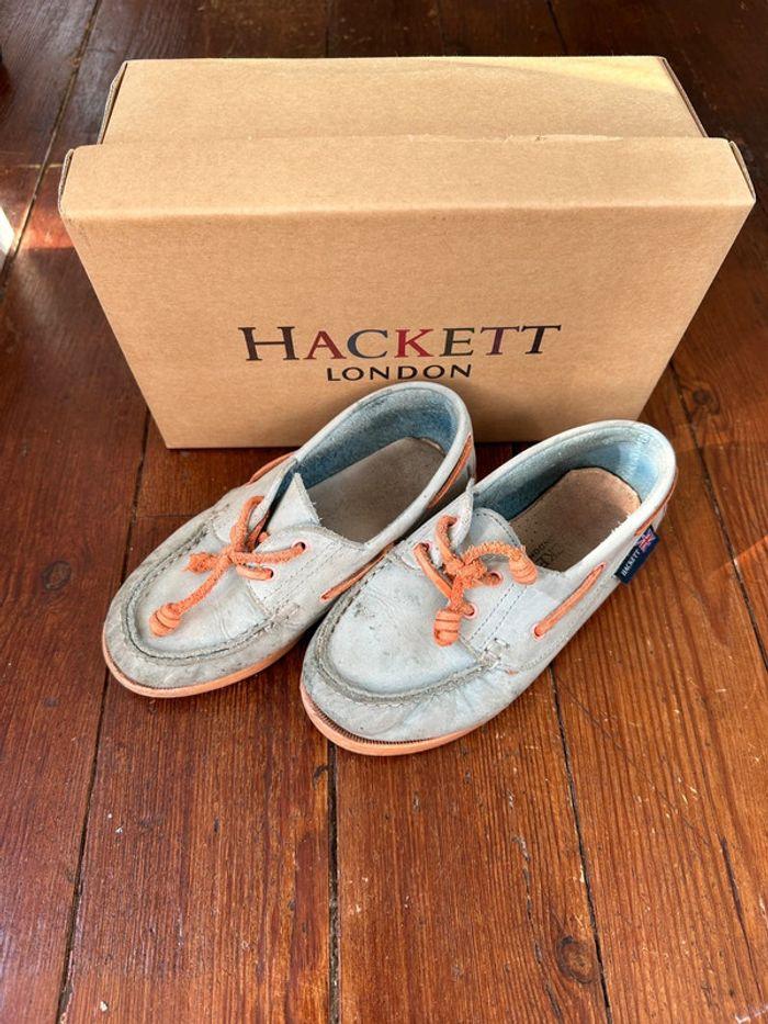 Chaussures bateau Hackett bleu ciel T 29 - photo numéro 1