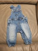 Salopette en jeans H&M 6-9 mois