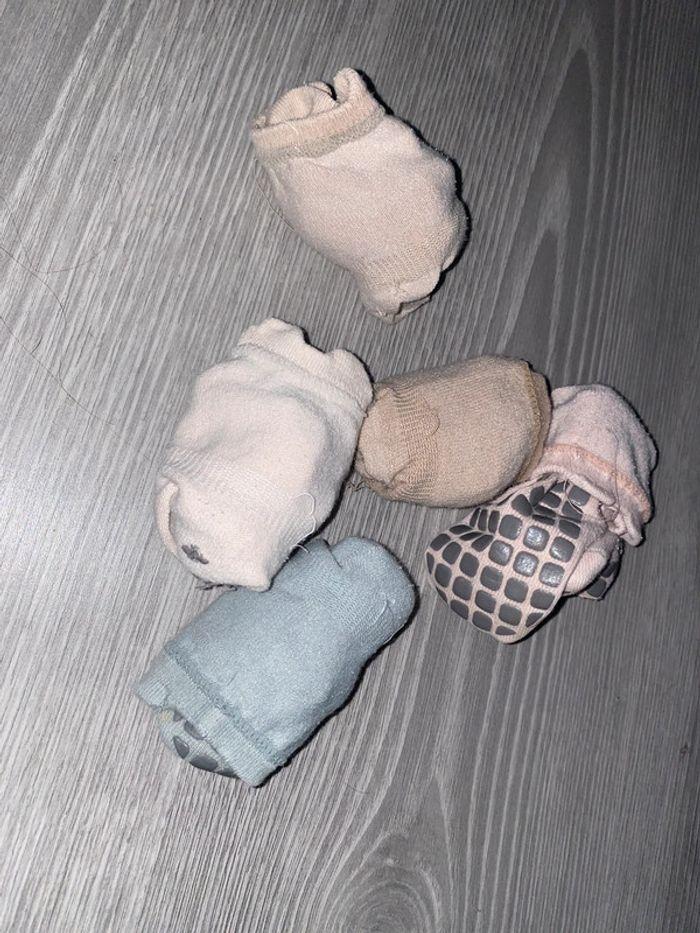 Lot chaussettes anti dérapantes 6/18M - photo numéro 2