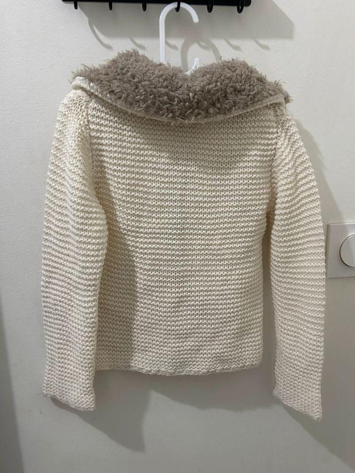 Gilet beige Lisa Rose 3ans col fourré - photo numéro 4