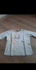 Pull Okaïdi blanc taille 8 ans / 128 cm