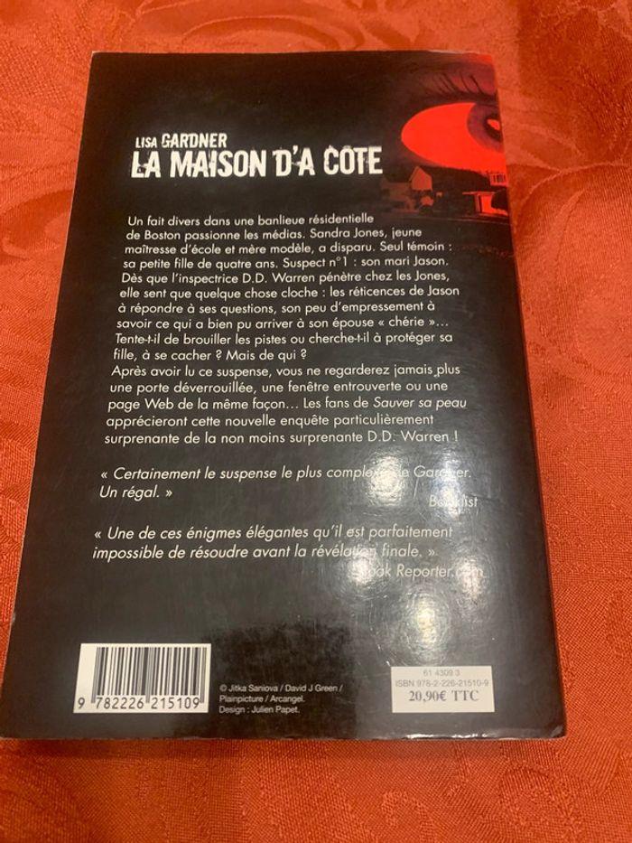 Livre L. Gardner « La maison d à côté « - photo numéro 2