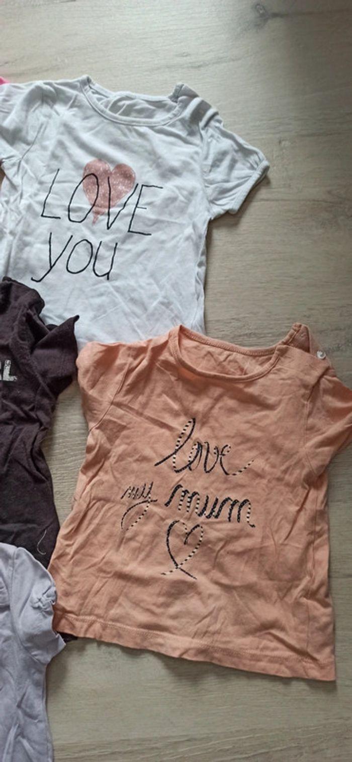 Lot tee shirts manche courte 9 mois - photo numéro 4