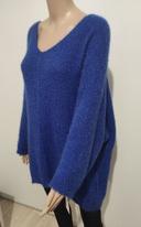 Pull maille cocoon bleu roi taille 48/50