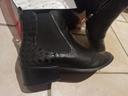 Bottines cuir noires vintage