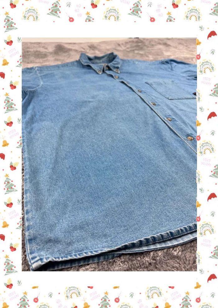 👕 Chemise en jean Homme Dickies Bleu Taille 4XL 👕 - photo numéro 12