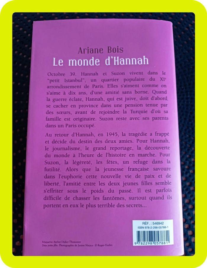 Livre le monde d Hannah - photo numéro 2