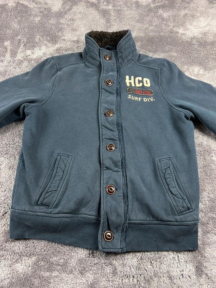 👕 Manteau Polaire Hollister Bleu Marine Taille L 👕 - photo numéro 10