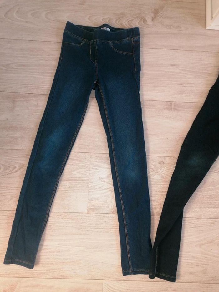 Lot 2 jeggings kiabi taille 10 ans - photo numéro 2