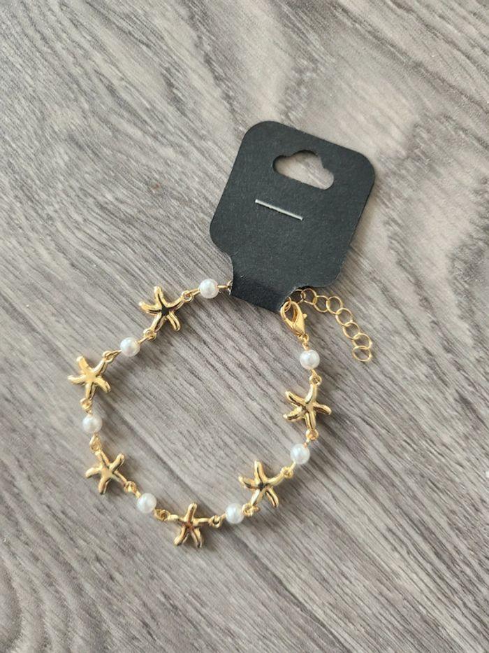 Bracelet fantaisie étoiles et perles - photo numéro 1