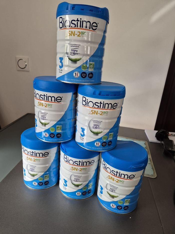 6 boîtes de lait Biostime SN-2 Bio plus 3 (10 à 36 mois)