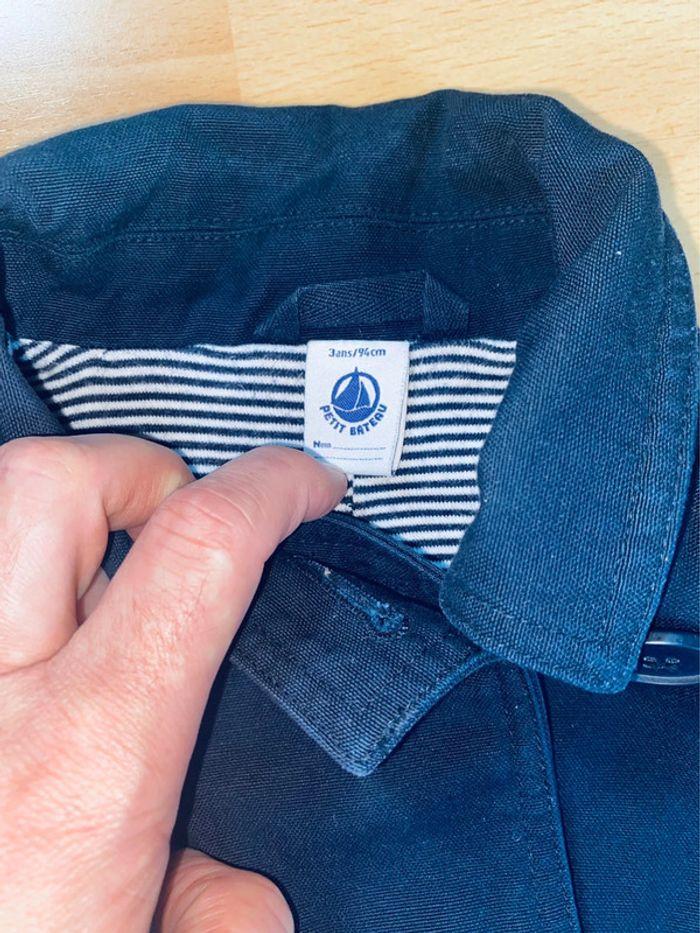 Caban bleu marine  Petit Bateau 3 ans fille - photo numéro 3