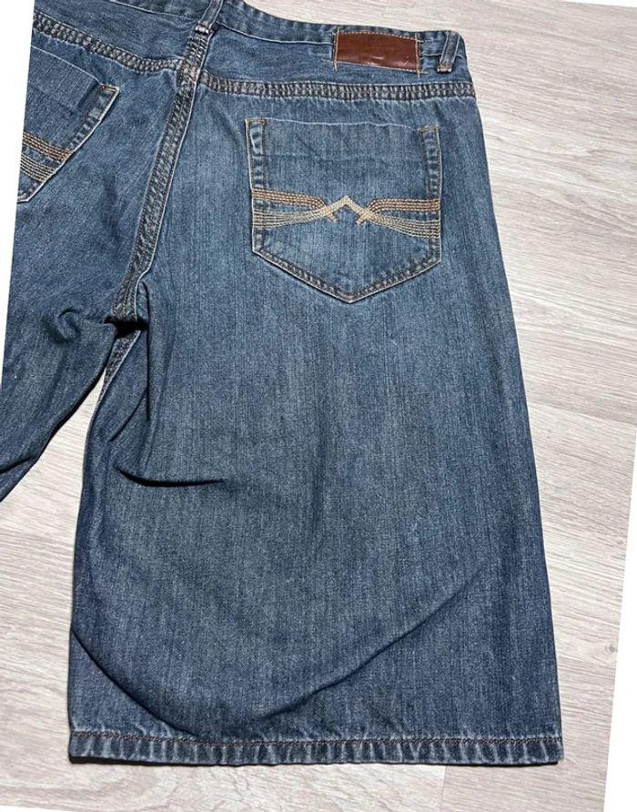 🩳 Short vintage brodé hip hop Ecko UNLTD en jean Bleu Taille 40 XL 🩳 - photo numéro 14