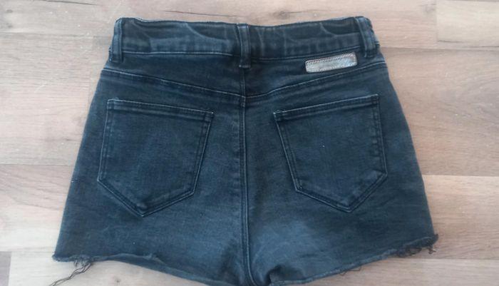 Short court en jean noir taille 32 IKKS - photo numéro 2