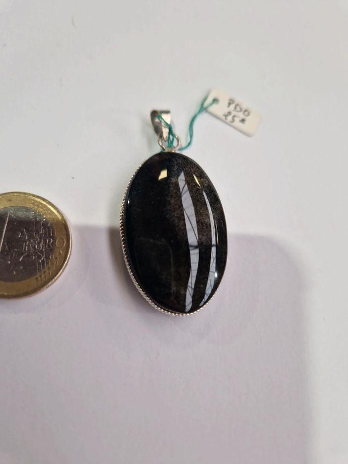 Pendentif obsidienne dorée Mexique - photo numéro 3