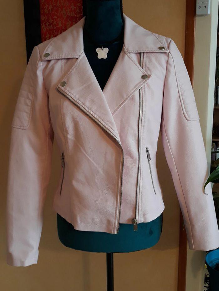 Veste - Perfecto rose poudré - Noisy May - Taille S - photo numéro 1