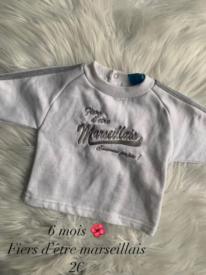 Pull 🌺 6 mois 🌺 Fiers d’être marseillais