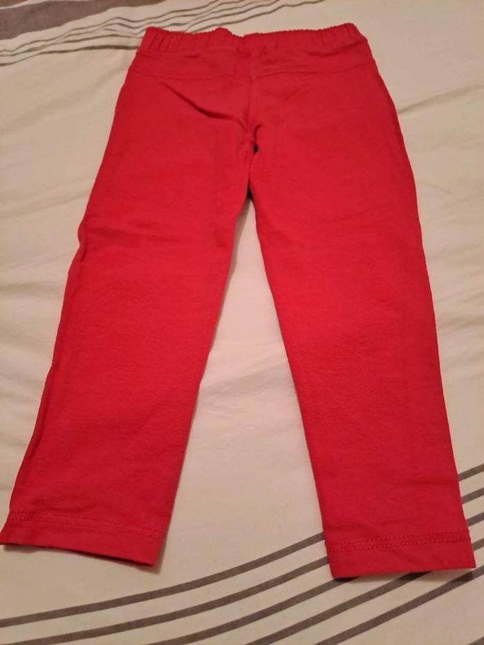 Pantalon fille rouge 4 ans - photo numéro 2