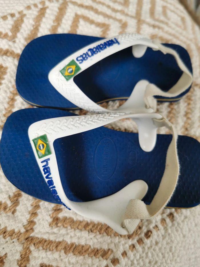 Tong havaianas enfant bleu et blanc taille EUR 24 Tong havaianas enfant bleu et blanc taille EUR 24 - photo numéro 2