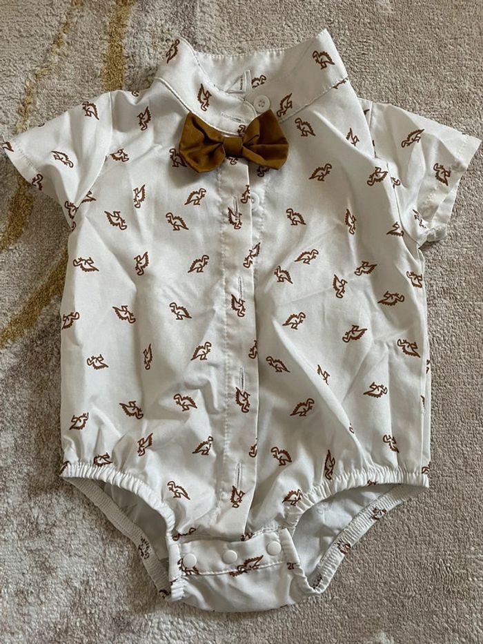 Ensemble chemise et salopette bébé - photo numéro 3