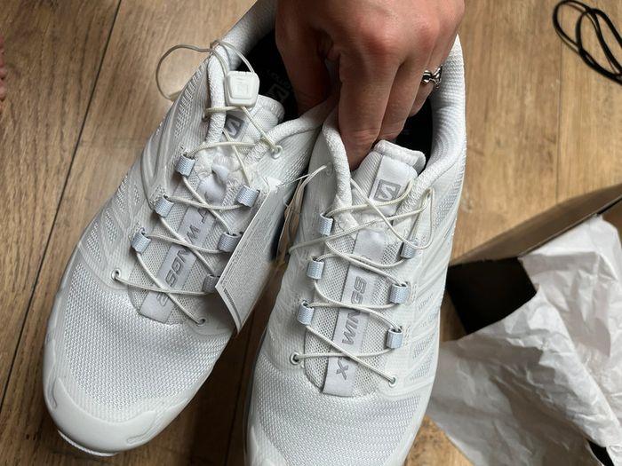 Paire de basket Salomon neuve avec étiquette et boîte taille 40 blanche - photo numéro 11