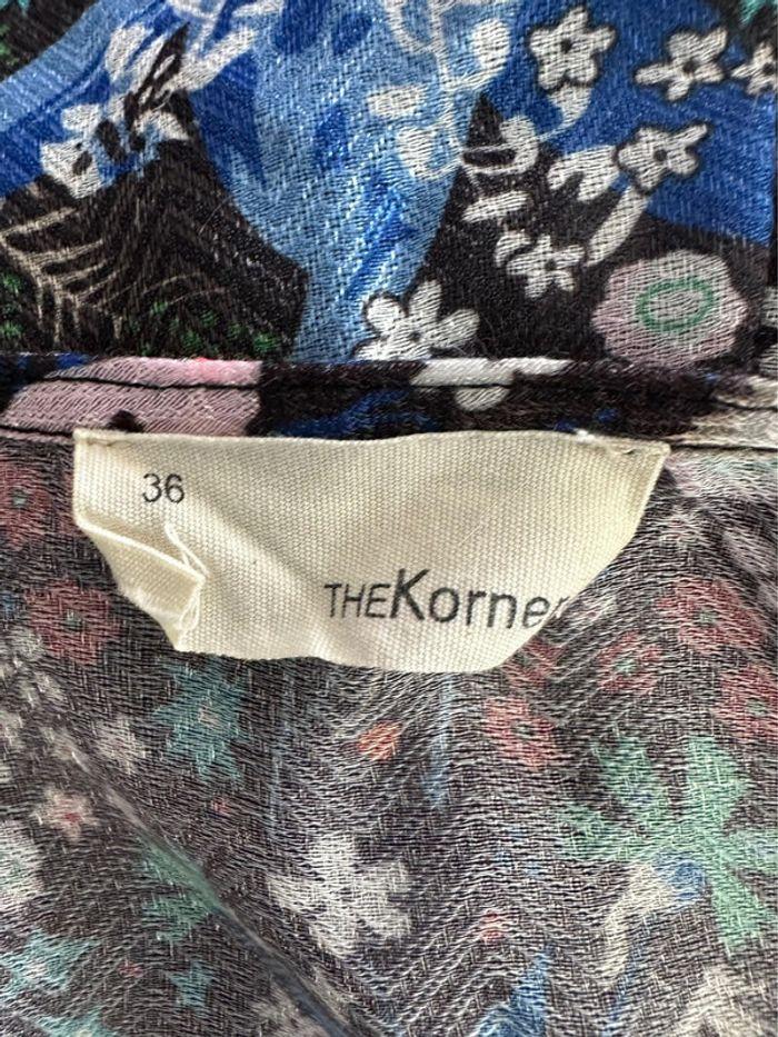 Robe portefeuille à fleurs multicolore et argentée The Korner T36 S - photo numéro 7