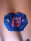 T shirt a manches longues spiderman