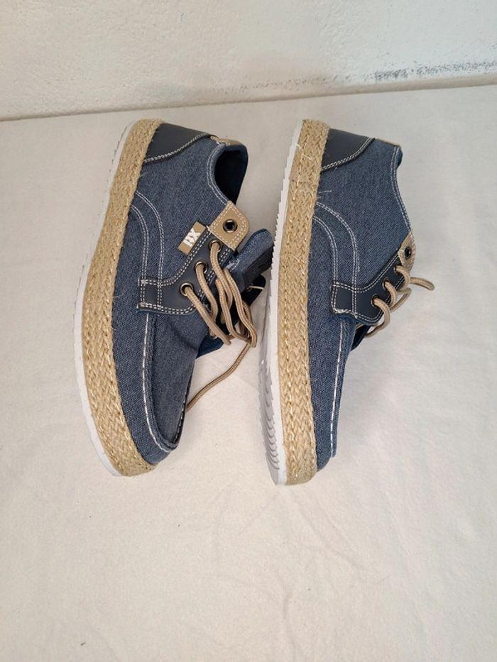 Tennis basket chaussure bateau en toile bleu paille homme 41 Xti - photo numéro 7