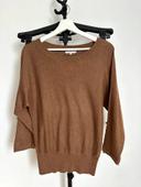 Pull Etam marron taille 36 manches 3/4 très bon état