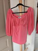 ** sold out** Vacation top candy pink micheline pitt