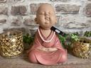 Statuette bouddha rose 22cmH JLINE neuve sous emballage