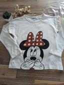 Tee shirt manches longues minnie