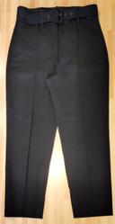 Pantalon tailleur noir ceinturé, The Kooples, T.40/L - Art.FPAN20007K