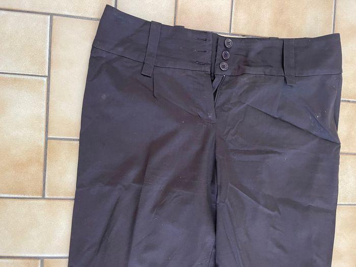 Pantalon droit marron chocolat 40 - photo numéro 3