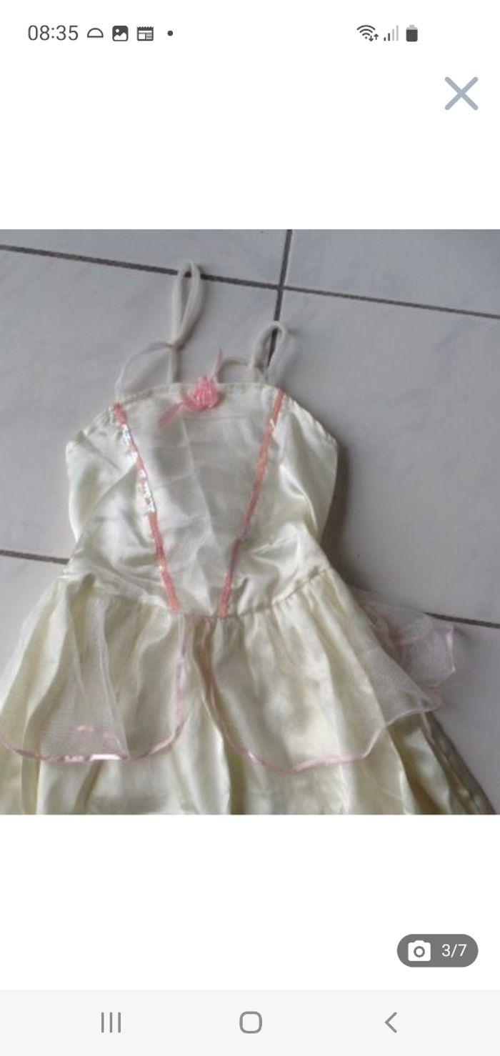 Déguisement robe princesse écrue 6 ans - photo numéro 3